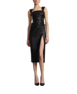 Leather Dress With Slit