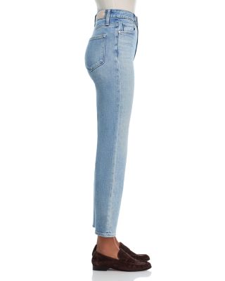 Stevie High Rise Ankle Straight Jeans in Lisbon Light