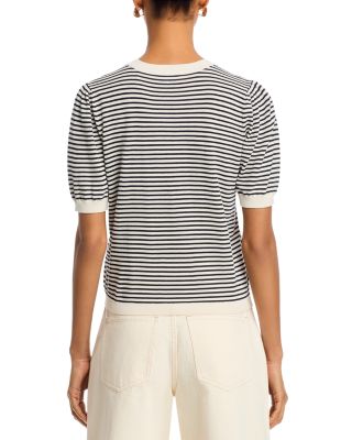 The Striped Gathered Sweater