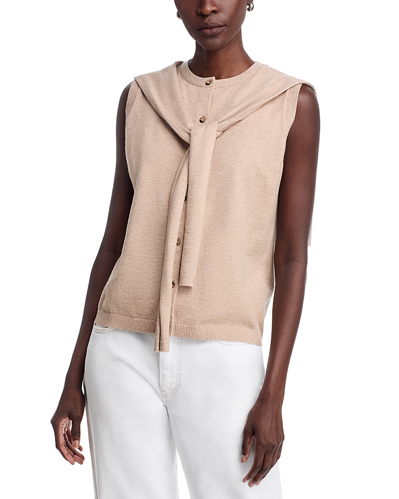 Sioni Attached Scarf Vest Top