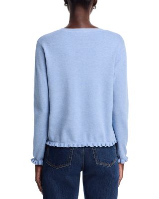 Ruffle Trim Cardigan