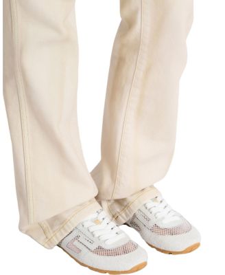  Women's Racer 45 Trainers in Calfskin, Suede and Nylon