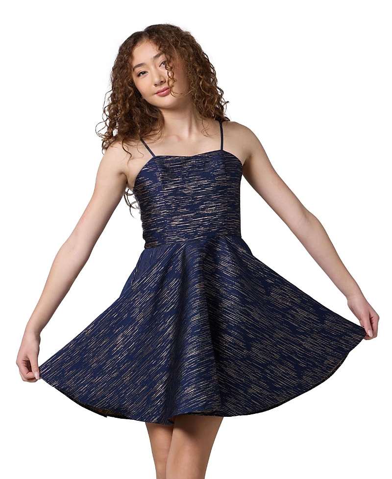 Un Deux Trois Girls' Fit and Flare Party Dress in Longer Length - Big Kid