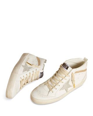 Women's Mid Star Leather Sneakers