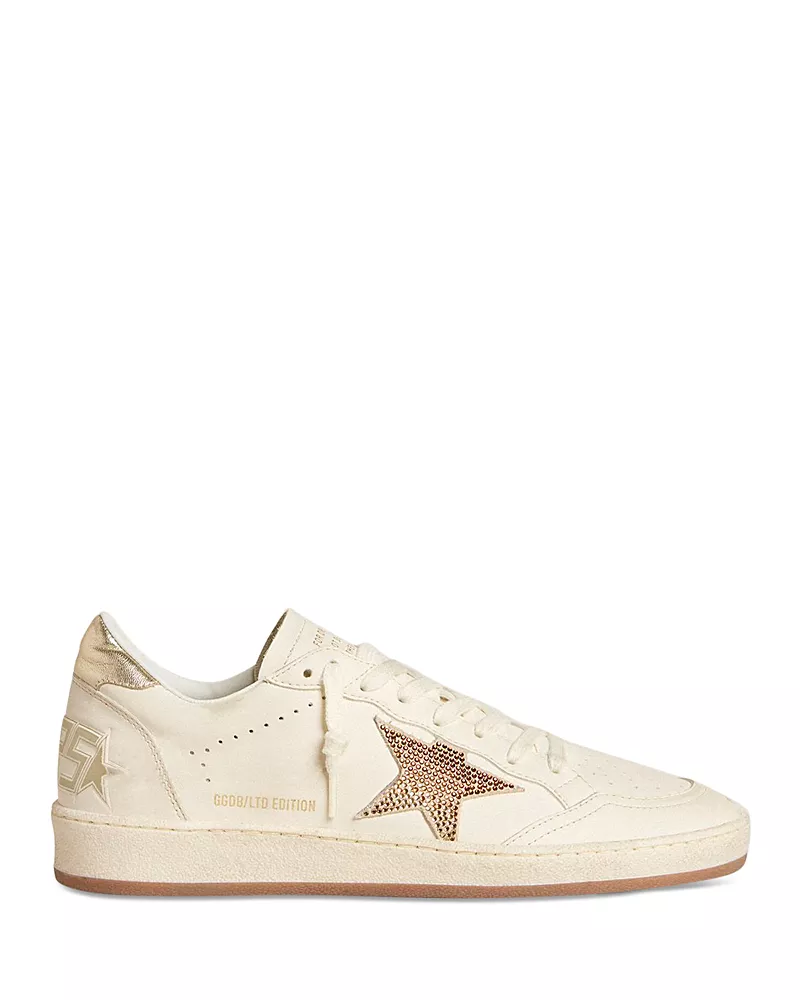 Golden Goose Women's Ball Star Leather Up Low Top Sneakers