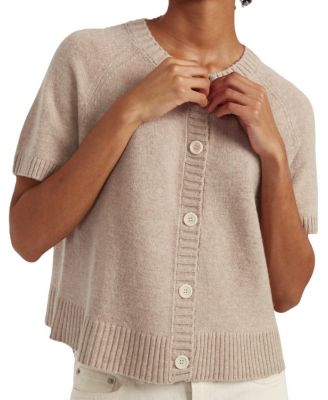  Women's Wool Cashmere Light Button Cardigan