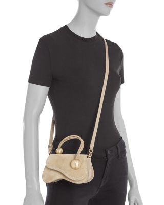 Kazia Nano Mini Suede Crossbody Bag