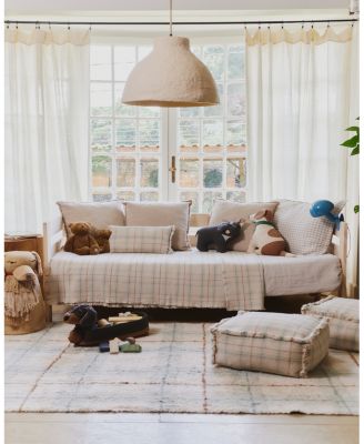 Lorena Canals Wouf Wouf Washable Rug Tartan Blue Sage 2'11"x3'11" Area Rug