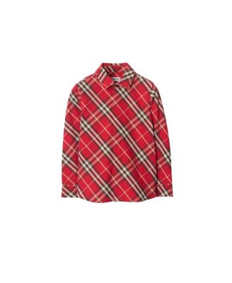 Boys' Check Cotton Shirt - Little Kid, Big Kid