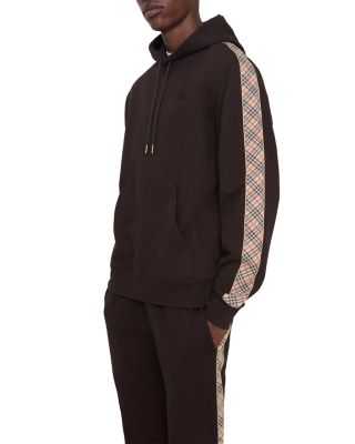 Simon Slim Fit Check Trim Hoodie