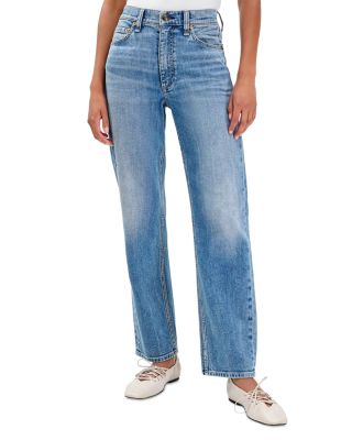 Harlowe Mid Rise Ankle Straight Jeans in Amity