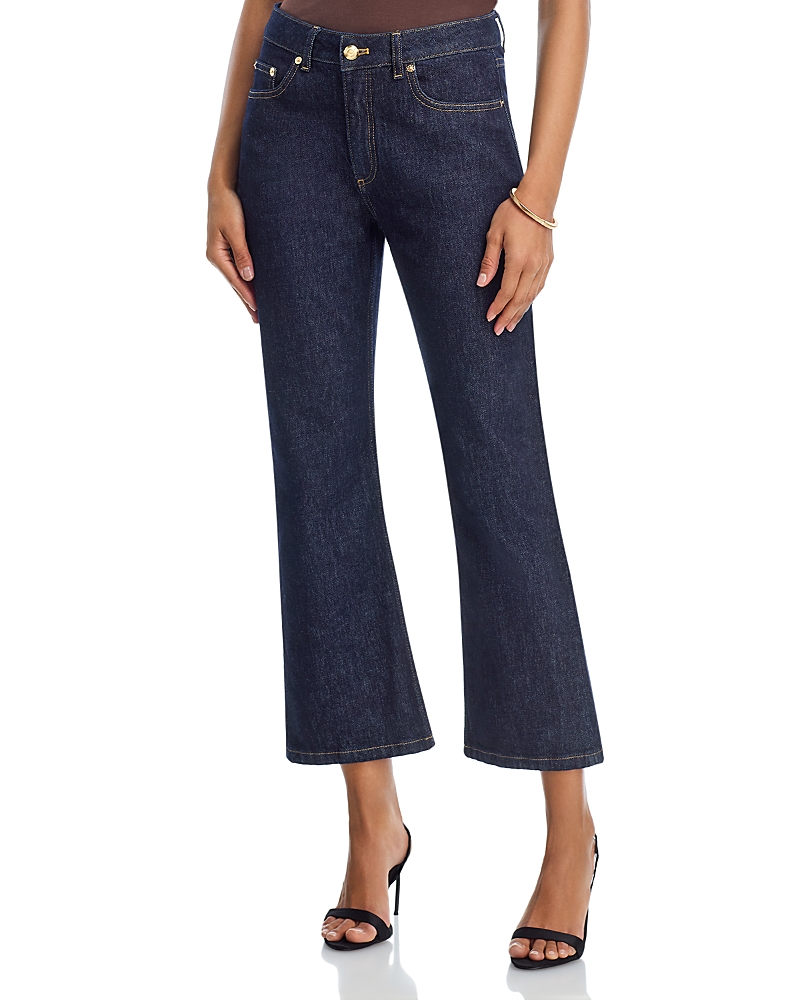 Cinq a Sept Stevie High Rise Crop Jeans in Indigo Noir