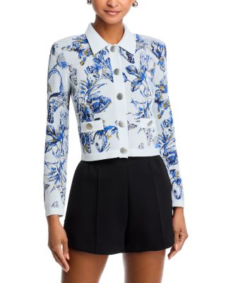 Osiris Jacquard Collared Cardigan