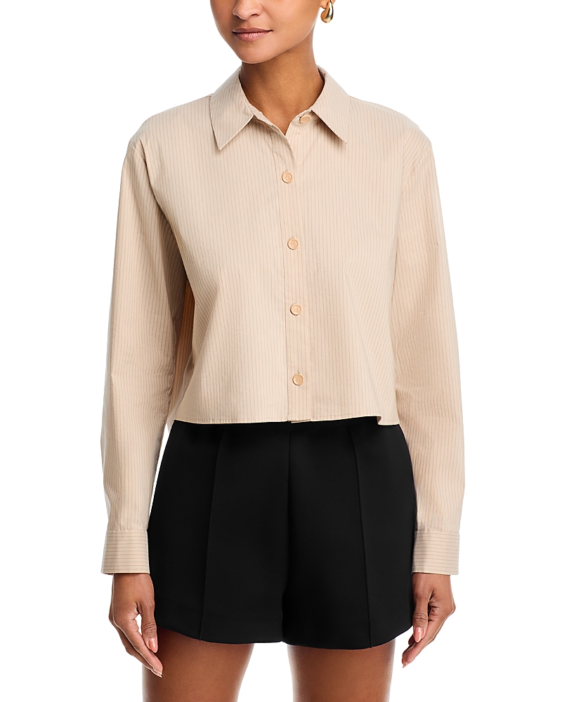 L'Agence Cosette Crop High Low Shirt