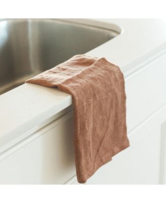  Stone Washed Linen Tea Towel