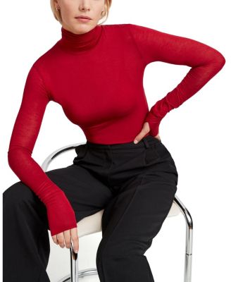  Eloise Sheer Turtleneck Top