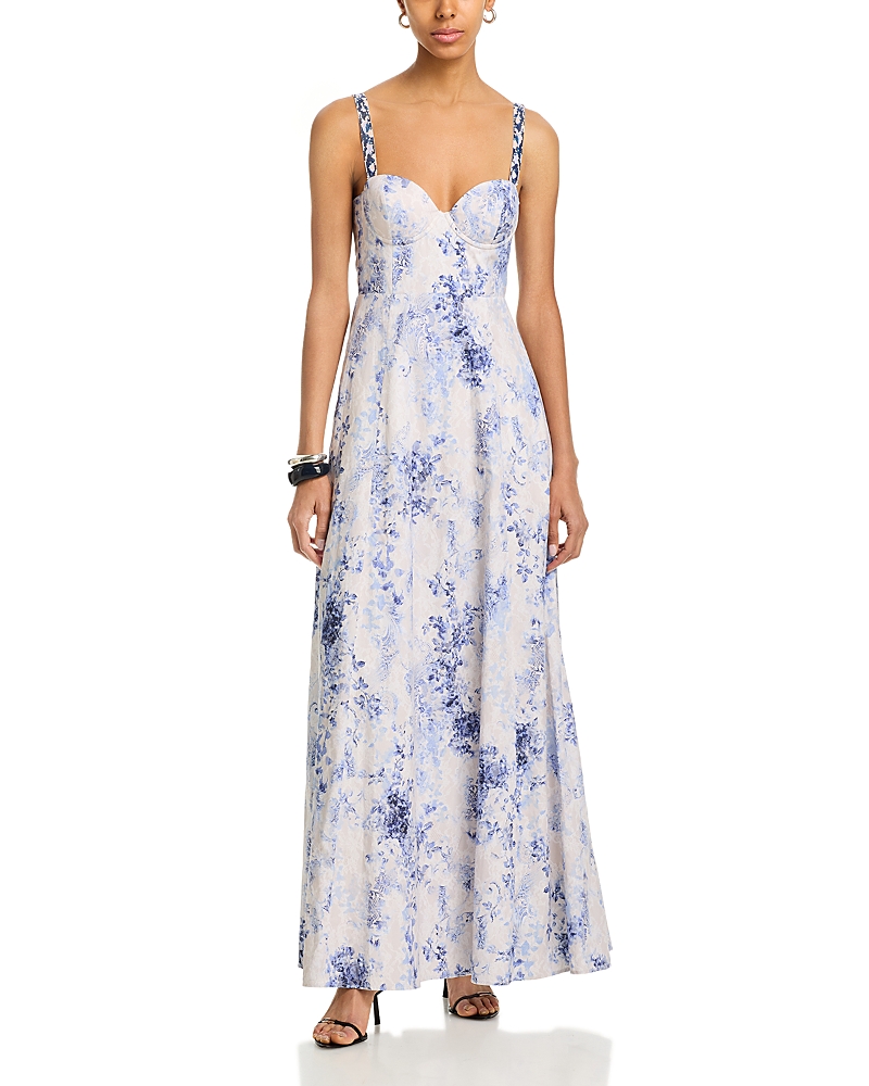 L'Agence Sutton Strap Maxi Dress
