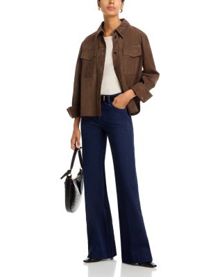 Ruby High Rise Flare Leg Trouser Jeans in Night Rinse