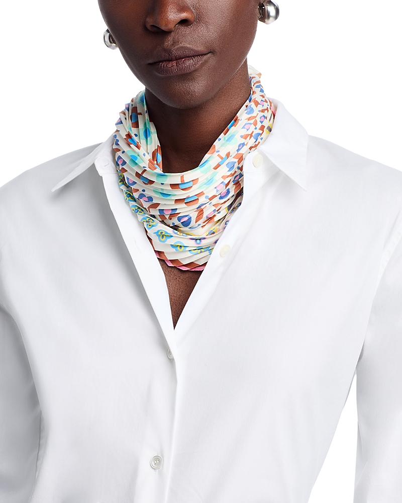 Echo Clover Pleated Diamond Scarf