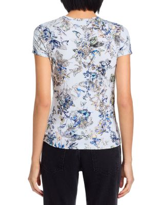 Ressi Watercolor Butterfly Short Sleeve Tee