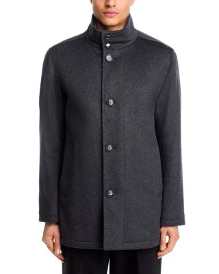 H-Coxtan Wool Blend Relaxed Fit Coat