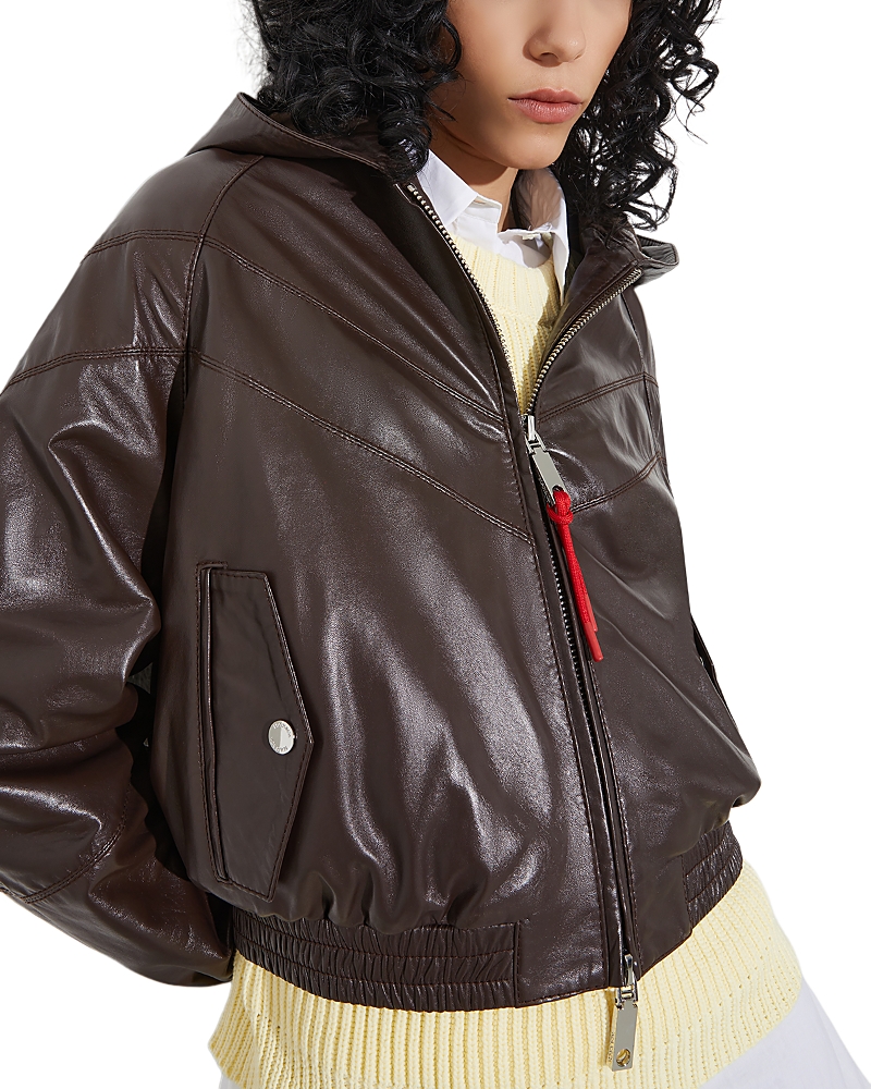 Max & Co. Mcoricetta Leather Jacket