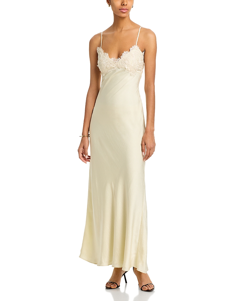 Bardot Elisan Lace Satin Maxi Dress