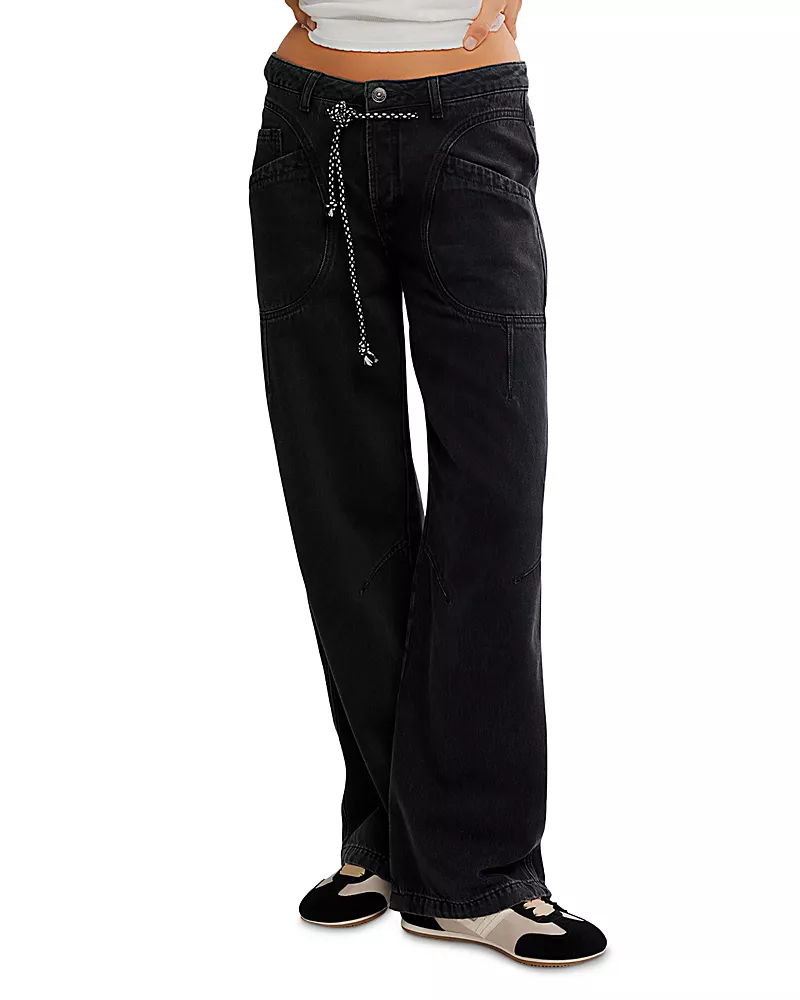 Free People Love Language Boyfriend Jeans in Hideaway