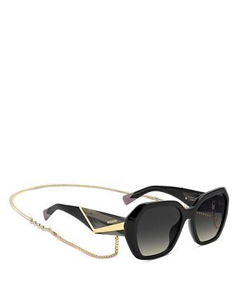 Square Geometrical Sunglasses, 55mm