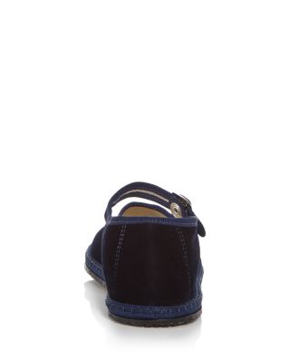 Women's Mary Jane Velvet Ballet Flats