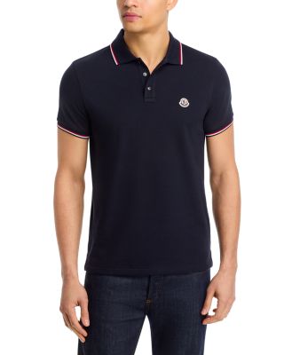 Tricolor-Trimmed Cotton Piquet Polo Shirt
