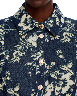 The Gaby Denim Burnout Dress