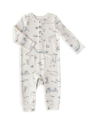 Boys' Henley Printed Patch Pocket Romper - Baby