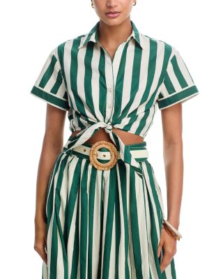 Asbury Tie Front Top