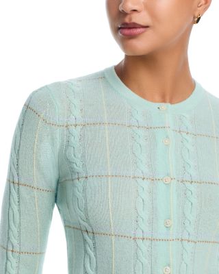 Jane Cashmere Cable Knit Cardigan