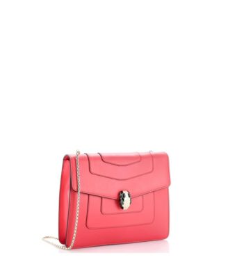  Medium Serpenti Forever Square Shoulder Bag Leather