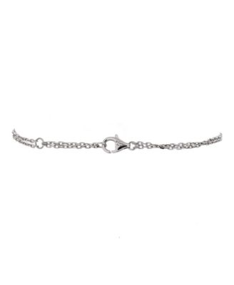  2 Diamonds Love Bracelet 18K White Gold with Diamonds