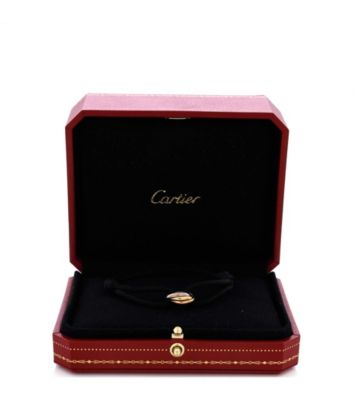  Trinity On Cord Bracelet Silk Cord with 18K Tricolor Gold