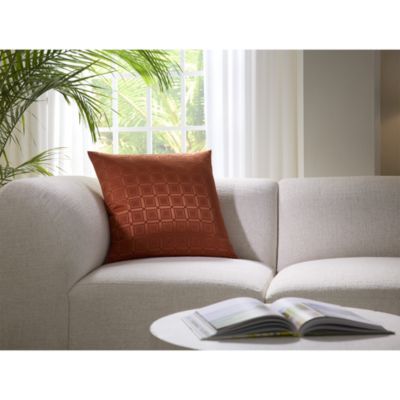 Imperali Cotton Silk Jacquard Decorative Pillow, 22" x 22"