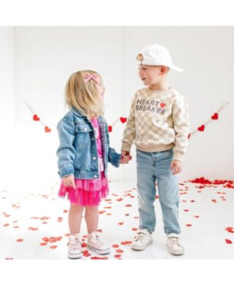 Girls' Love Script Patch Valentine's Day Denim Jacket - Little Kid, Big Kid