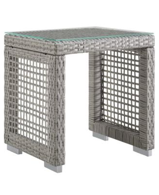  Aura Outdoor Patio Wicker Rattan Side Table