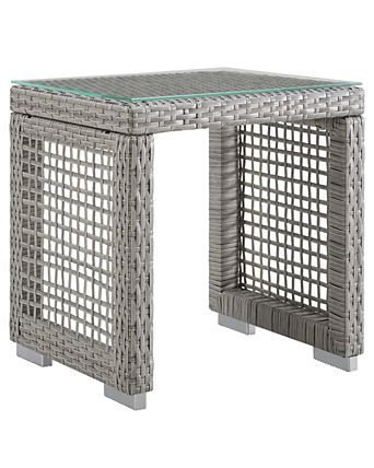 Aura Outdoor Patio Wicker Rattan Side Table