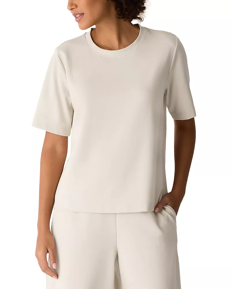 Eileen Fisher Ponte Crewneck Relaxed Tee