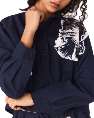 Cropped Floral Shirt