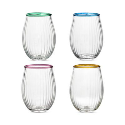 Nell Stemless Wine Glasses, Set of 4