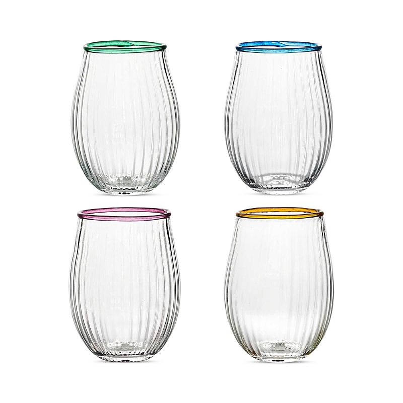 Juliska Nell Stemless Wine Glasses, Set of 4