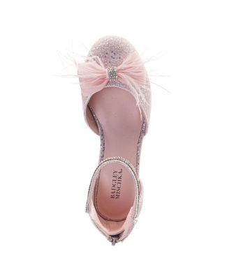 Girls' Glittery Rhinestones and Ribbon Dress Sandals - Toddler, Little Kid, Big Kid