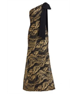  Shariza Bow-Shoulder Gown