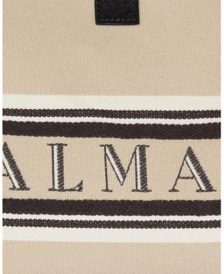  Small Release Shopper Bag in Canvas and Calfskin