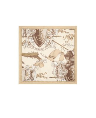 Etched Knight Silk Scarf